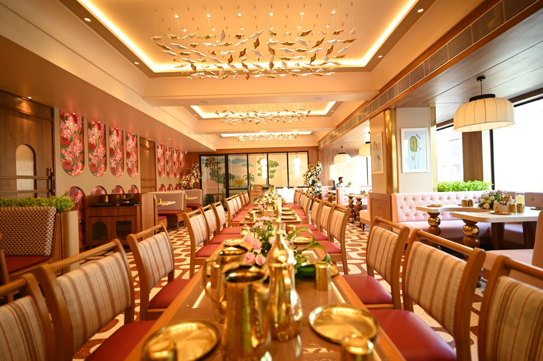 The Anantha Veg World dining hall and banquet space in Mira Bhayandar